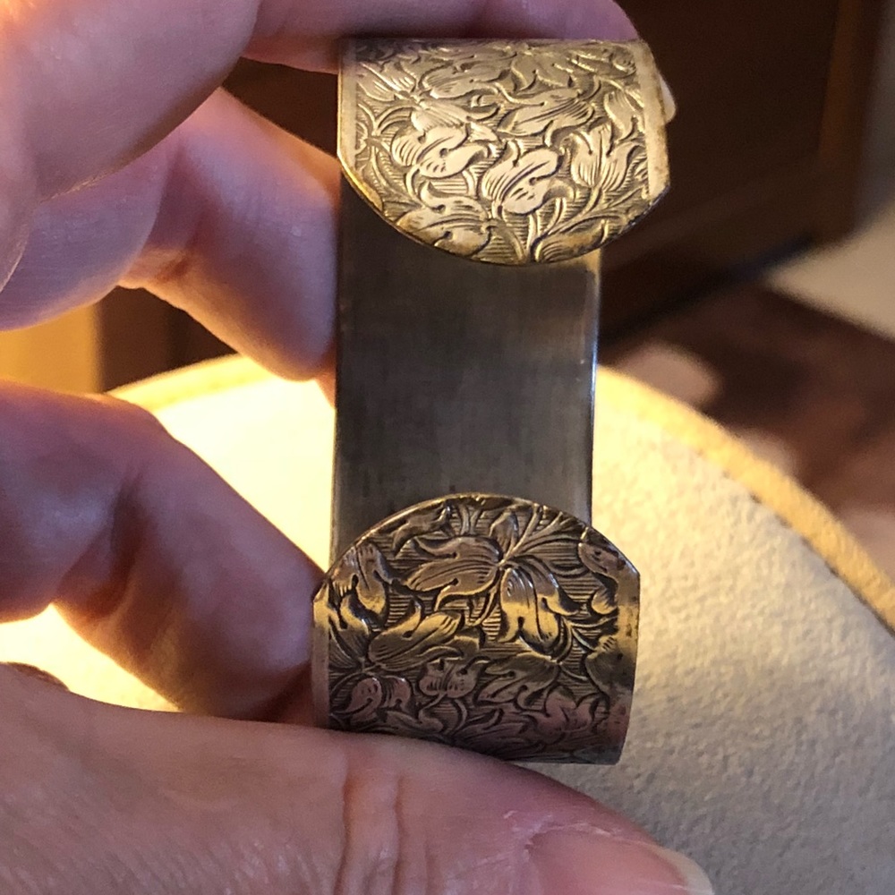 Vintage Pewter Cuff Bracelet - Picture 3 of 5